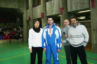 Alessandro Di Muro con il "bronzo mondiale"